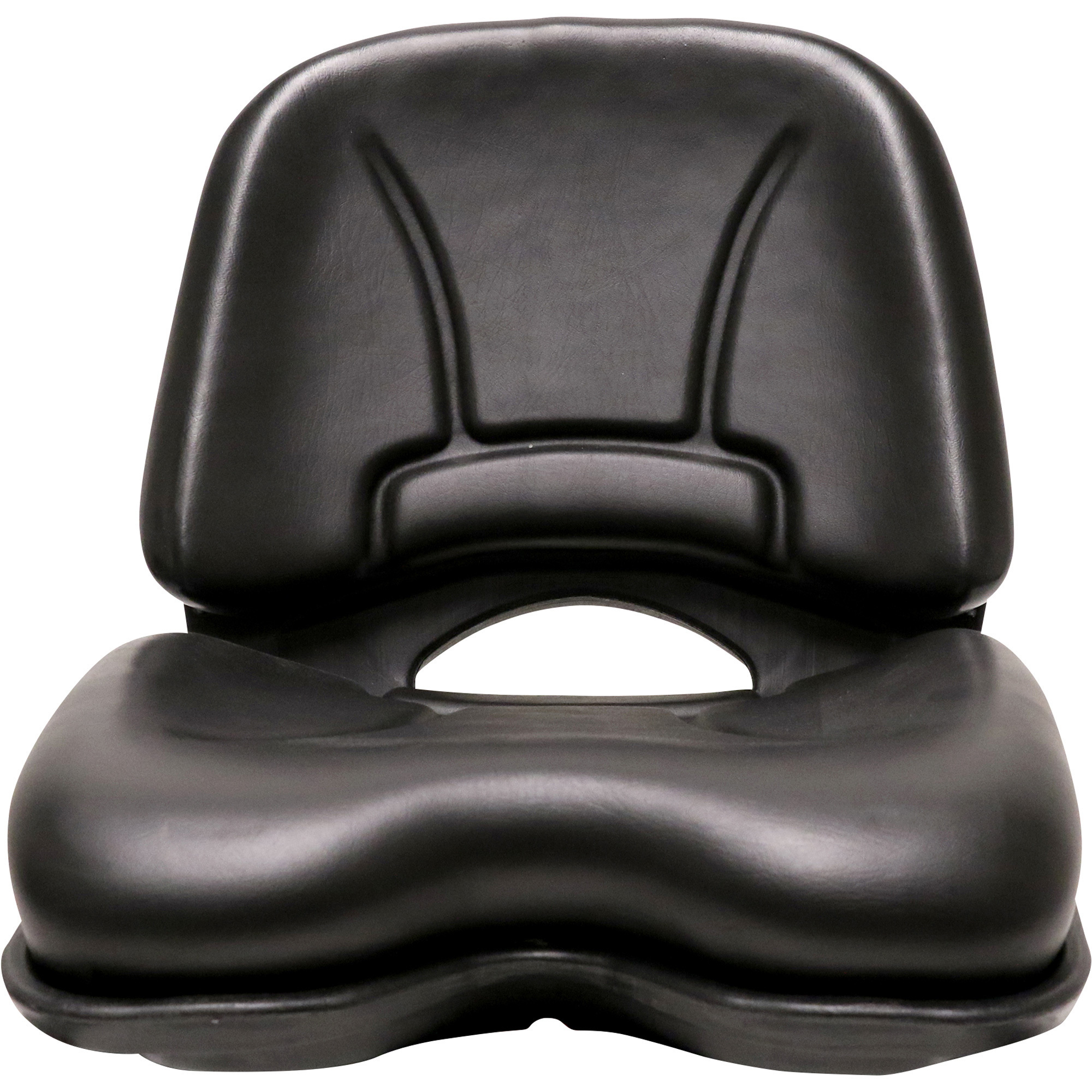 Black Talon 18in. High-Open-Back Lawn Mower Seat, Black, Model# 145000BK